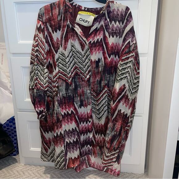 Chufy Pia Blouson Sleeve Minidress Calvi Pink XS - Picture 13 of 14